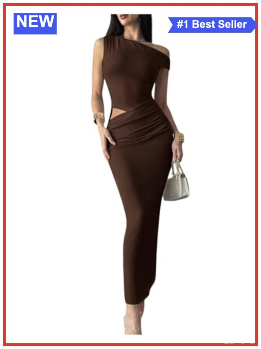 Sleeveless Off Shoulder Cut Out Bodycon Maxi Dress Formal Wedding Guest
